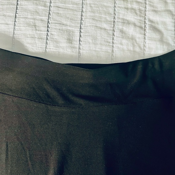 Black Midi Slip Skirt: A-Line w/Sheer Gauzy Trim. TRIBAL Brand. NWOT Never Worn - Picture 5 of 9